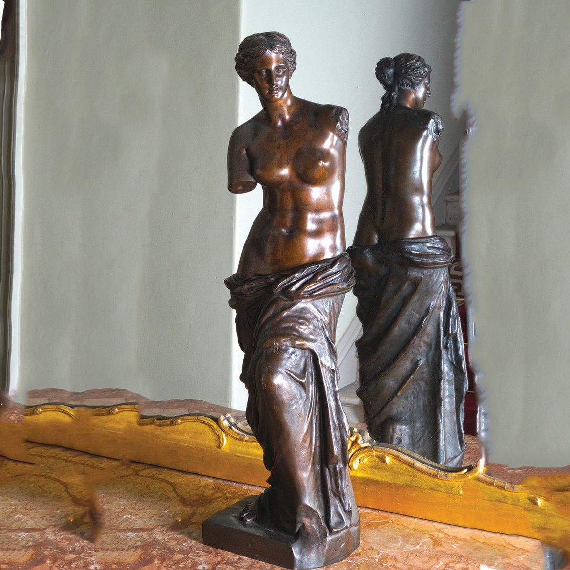 Famous goddess venus bronze sculpture for decor